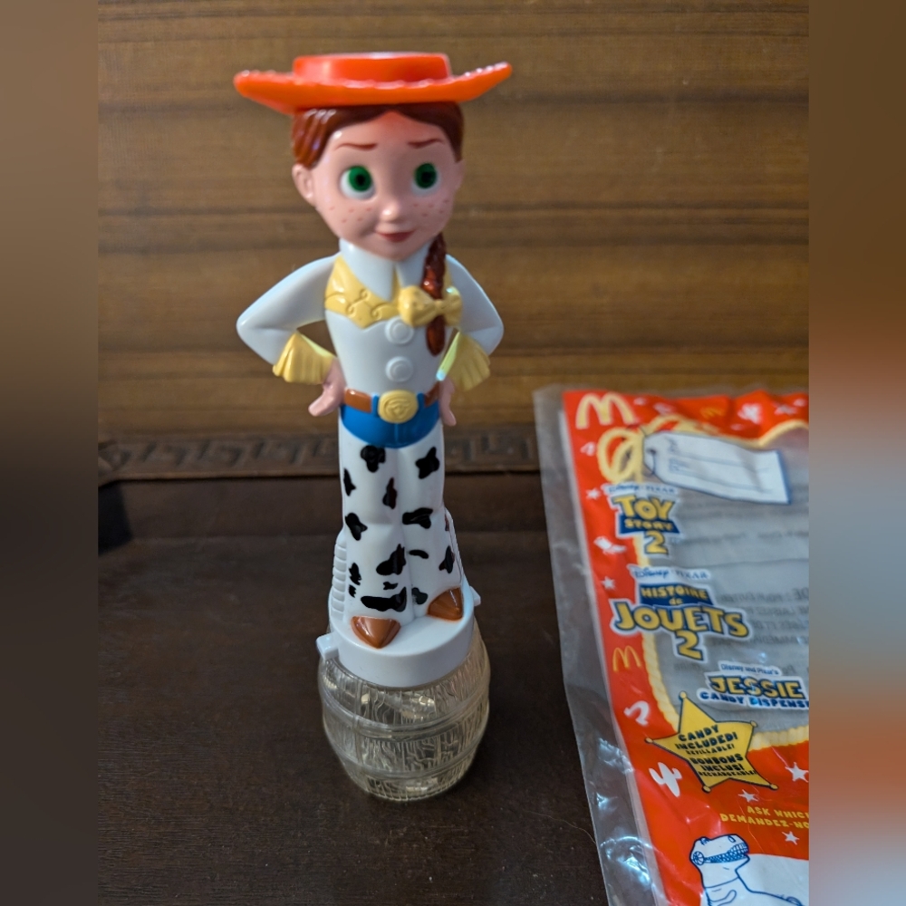 VINTAGE McDonald's Disney Pixar Toy Story 2 Jessie Candy Dispenser 1999 NIB